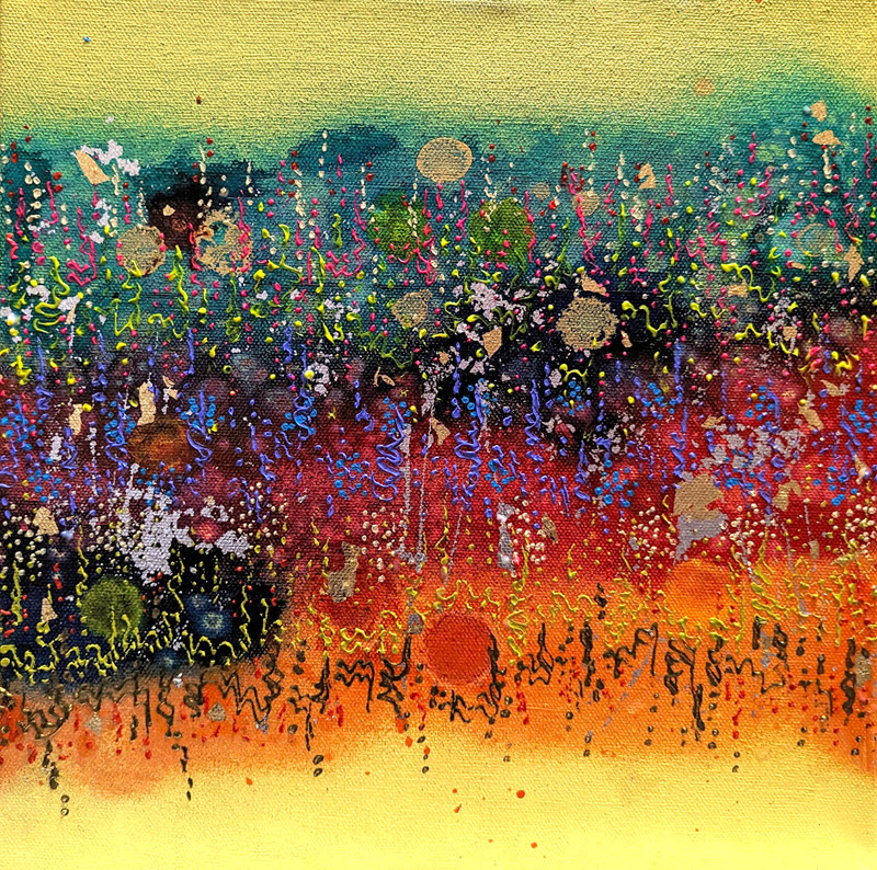 Oh Glory, an abstract painting by Priya Rama